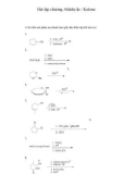 Bài tập chương Aldehyde - Ketone