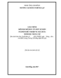 Giáo trình môn học/mô đun: Tổ chức sự kiện (Trình độ: Trung cấp): Phần 1