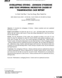 Chồng lấp hội chứng Stevens - Johnson và hoại tử thượng bì nhiễm độc do thuốc thiabendazole: Trường hợp lâm sàng