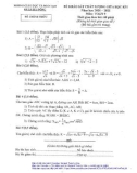Đề thi khảo sát chất lượng giữa học kì 1 môn Toán lớp 9 năm 2020-2021 - Phòng GD&ĐT Hà Đông