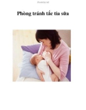 Phòng tránh tắc tia sữa