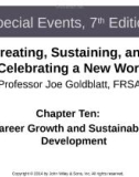 Lecture Special events: Creating, sustaining, and celebrating a new world (7th edition): Chapter 10 - Joe Goldblatt