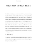 CHẨN ĐOÁN MỜ MẮT – PHẦN 1