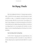 Hướng dẫn Sử Dụng Thuốc