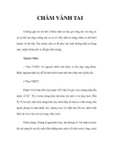 Chữa bệnh về tài - CHÀM VÀNH TAI