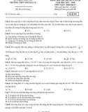 Đề kiểm tra tập trung tuần 28 môn Vật lí lớp 11 năm 2017-2018 - THPT Ngô Gia Tự - Mã đề 001
