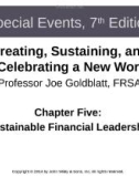 Lecture Special events: Creating, sustaining, and celebrating a new world (7th edition): Chapter 5 - Joe Goldblatt