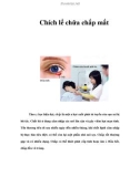 Chích lể chữa chắp mắt