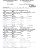 Đề thi thử tốt nghiệp THPT môn Hóa học năm 2022-2023 có đáp án (Lần 1) - Sở GD&ĐT Tuyên Quang