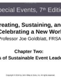 Lecture Special events: Creating, sustaining, and celebrating a new world (7th edition): Chapter 2 - Joe Goldblatt