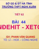 Nguyễn Viết Chung(Thiệu Châu-Thiệu Hóa-Thanh Hóa)DHCN TP HCM : ANĐEHIT - XETON