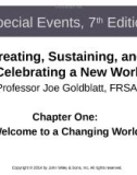 Lecture Special events: Creating, sustaining, and celebrating a new world (7th edition): Chapter 1 - Joe Goldblatt