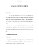 SUY GIẢM MIỄN DỊCH