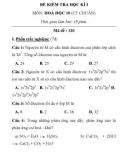 Đề kiểm tra 1 tiết Hoá 10 - THPT Quỳnh Lưu 3