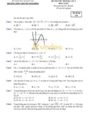 Đề thi thử THPTQG lần 5 môn Toán - THPT chuyên Thái Bình - Mã đề 132