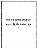 Rối loại cương dương ở người bị tiểu đường týp 2