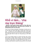 Khổ vì làm... 'cha mẹ trực thăng'