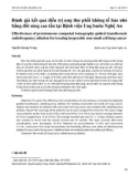 Đánh giá kết quả điều trị ung thư phổi không tế bào nhỏ bằng đốt sóng cao tần tại Bệnh viện Ung bướu Nghệ An