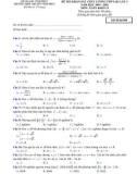 Đề KSCL ôn thi THPT Quốc gia môn Toán 11 năm 2019-2020 có đáp án - Trường THPT chuyên Vĩnh Phúc (Lần 1)