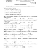 Đề KSCL ôn thi THPT Quốc gia môn Toán 11 năm 2019-2020 có đáp án - Trường THPT Đội Cấn (Lần 1)
