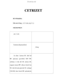 CETRIZET