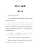 ÐỘNG KINH (Kỳ 5)