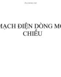 Mạch điện dòng một chiều