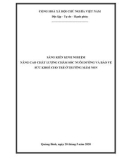 Sáng kiến kinh nghiệm Mầm non: Nâng cao chất lượng chăm sóc nuôi dưỡng và bảo vệ sức khoẻ cho trẻ ở trường mầm non