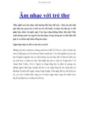 Âm nhạc với trẻ thơ