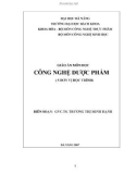 Giáo án môn học Công nghệ dược phẩm - Ts.Trương Thị Minh Hạnh phần 1