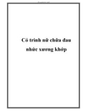 Cỏ trinh nữ chữa đau nhức xương khớp