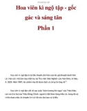 Hoa viên kì ngộ tập - gốc gác và sáng tân Phần 1