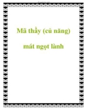 Mã thầy (củ năng) mát ngọt lành