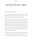 CHẨN ĐOÁN MỜ MẮT – PHẦN 3