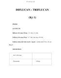 DIFLUCAN – TRIFLUCAN (Kỳ 1)