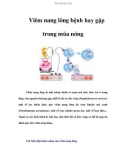 Viêm nang lông bệnh hay gặp trong mùa nóng