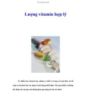 Lượng vitamin hợp lý