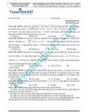 Đề thi khảo sát chất lượng lớp 12, lần 3 (năm 2015) môn Vật lý - Mã đề 247