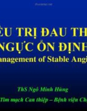 Bài giảng Điều trị đau thắt ngực ổn định - ThS. Ngô Minh Hùng