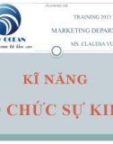 Bài giảng Kĩ năng tổ chức sự kiện