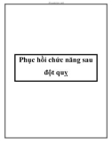 Phục hồi chức năng sau đột quỵ