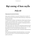 Đại cương về hen suyễn - Phần III