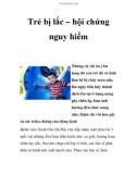 Trẻ bị lắc – hội chứng nguy hiểm