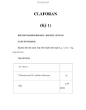 CLAFORAN (Kỳ 1)