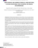 Đánh giá tỉ lệ nhiễm MRSA và xu hướng kháng sinh trong nhiễm trùng bàn tay tại Bệnh viện Chấn thương Chỉnh hình từ năm 2019-2023