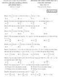 Đề thi học kì 1 môn Toán 12 năm 2019-2020 có đáp án - Trường THPT chuyên Lê Hồng Phong