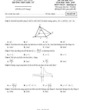 Đề thi học kì 1 môn Toán 12 năm 2018-2019 có đáp án - Trường THPT Hiếu Tử