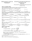 Đề thi thử tuyển sinh vào lớp 10 môn Toán năm 2024-2025 có đáp án - Phòng GD&ĐT huyện Hải Hậu (Lần 2)