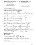 Đề thi thử tuyển sinh vào lớp 10 môn Toán năm 2024-2025 có đáp án - Phòng GD&ĐT huyện Vụ Bản (Lần 2)