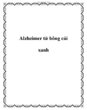 Alzheimer từ bông cải xanh